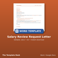 Salary Review Request Letter – cover