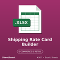 Shipping Rate Card Builder – Excel template