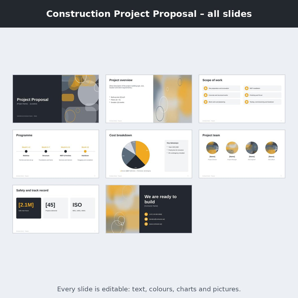 Construction Project Proposal – preview
