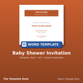 Baby Shower Invitation – cover