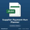 Supplier Payment Run Planner – Excel template