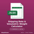 Shipping Rate & Volumetric Weight Calculator – Excel template