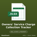 Owners' Service Charge Collection Tracker – Excel template