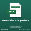Loan Offer Comparison – Excel template