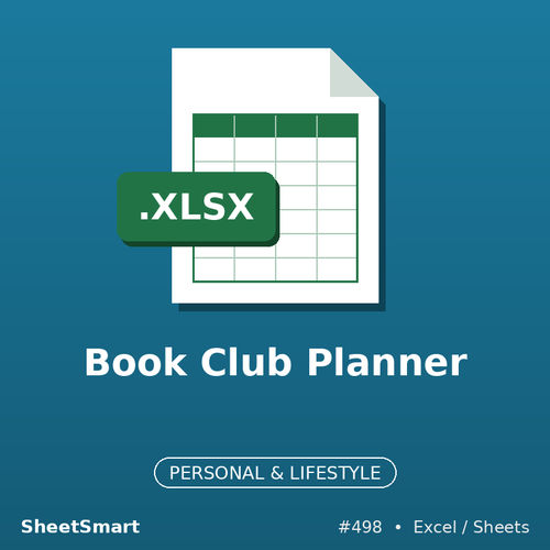 Book Club Planner – Excel template
