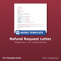 Refund Request Letter – cover