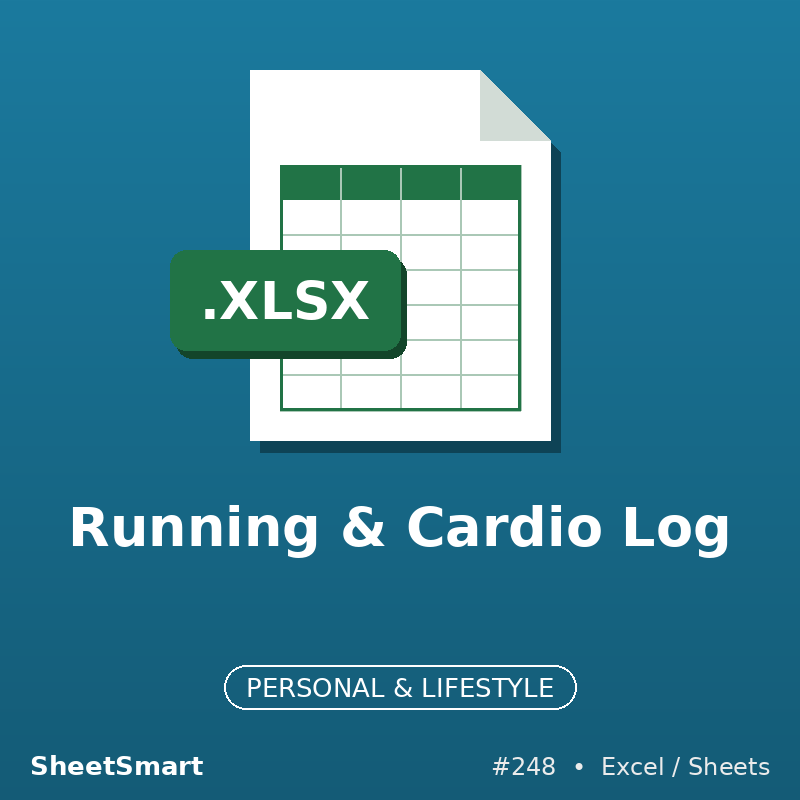 Running & Cardio Log – Excel template