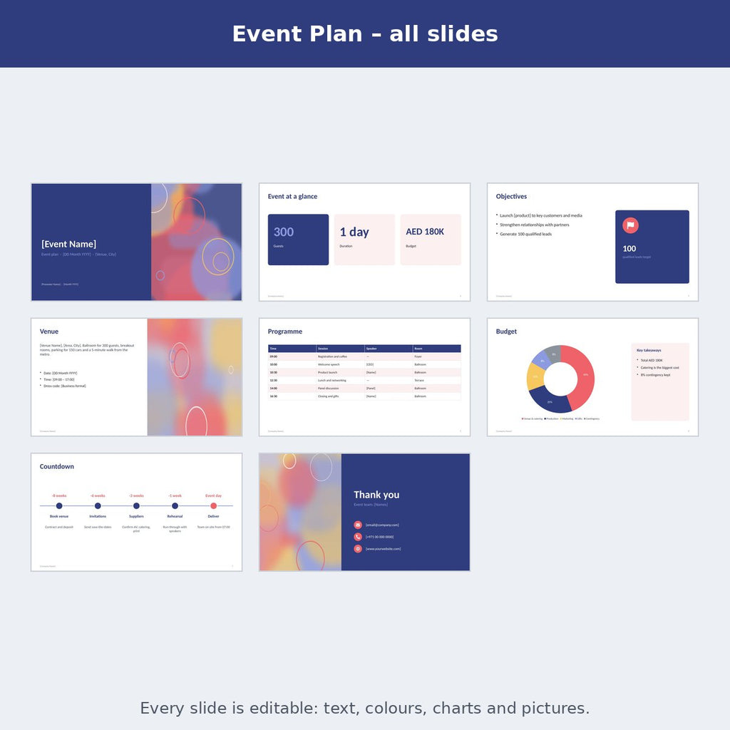 Event Plan – preview