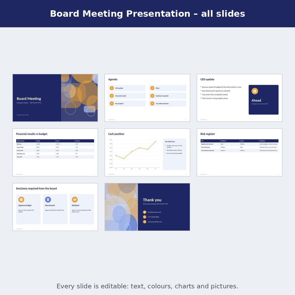 Board Meeting Presentation – preview