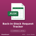 Back-in-Stock Request Tracker – Excel template