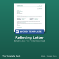 Relieving Letter – cover