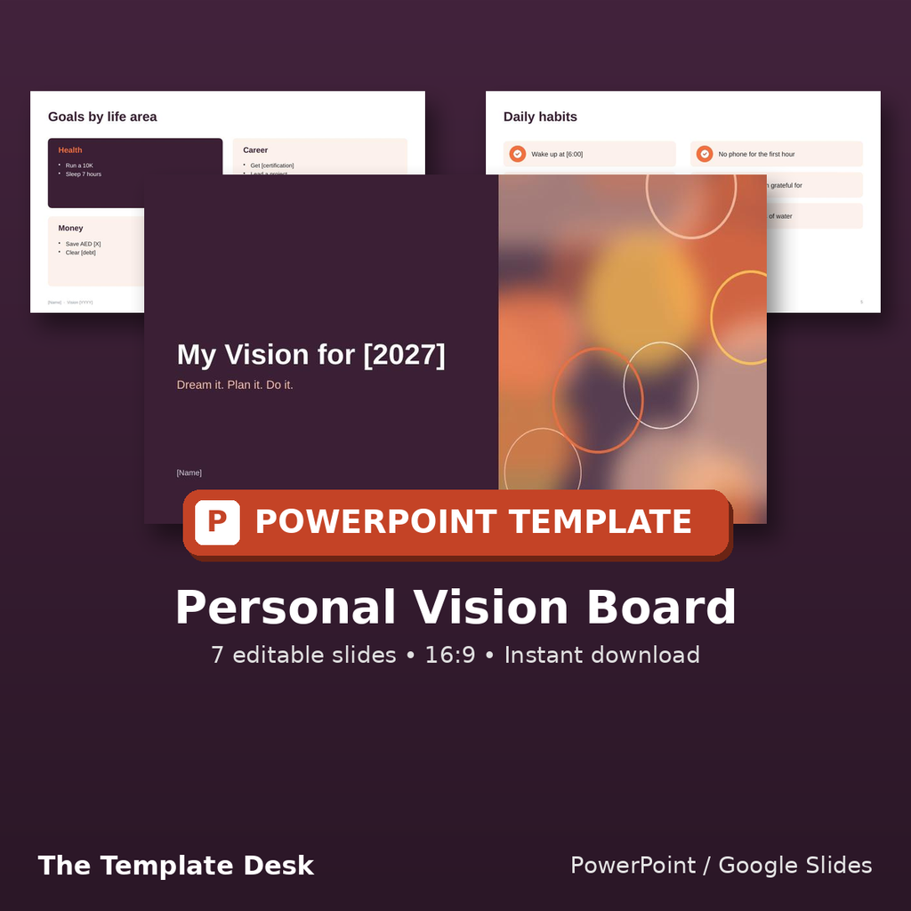 Personal Vision Board – cover