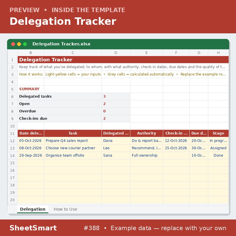 Delegation Tracker – sheet preview