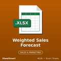 Weighted Sales Forecast – Excel template