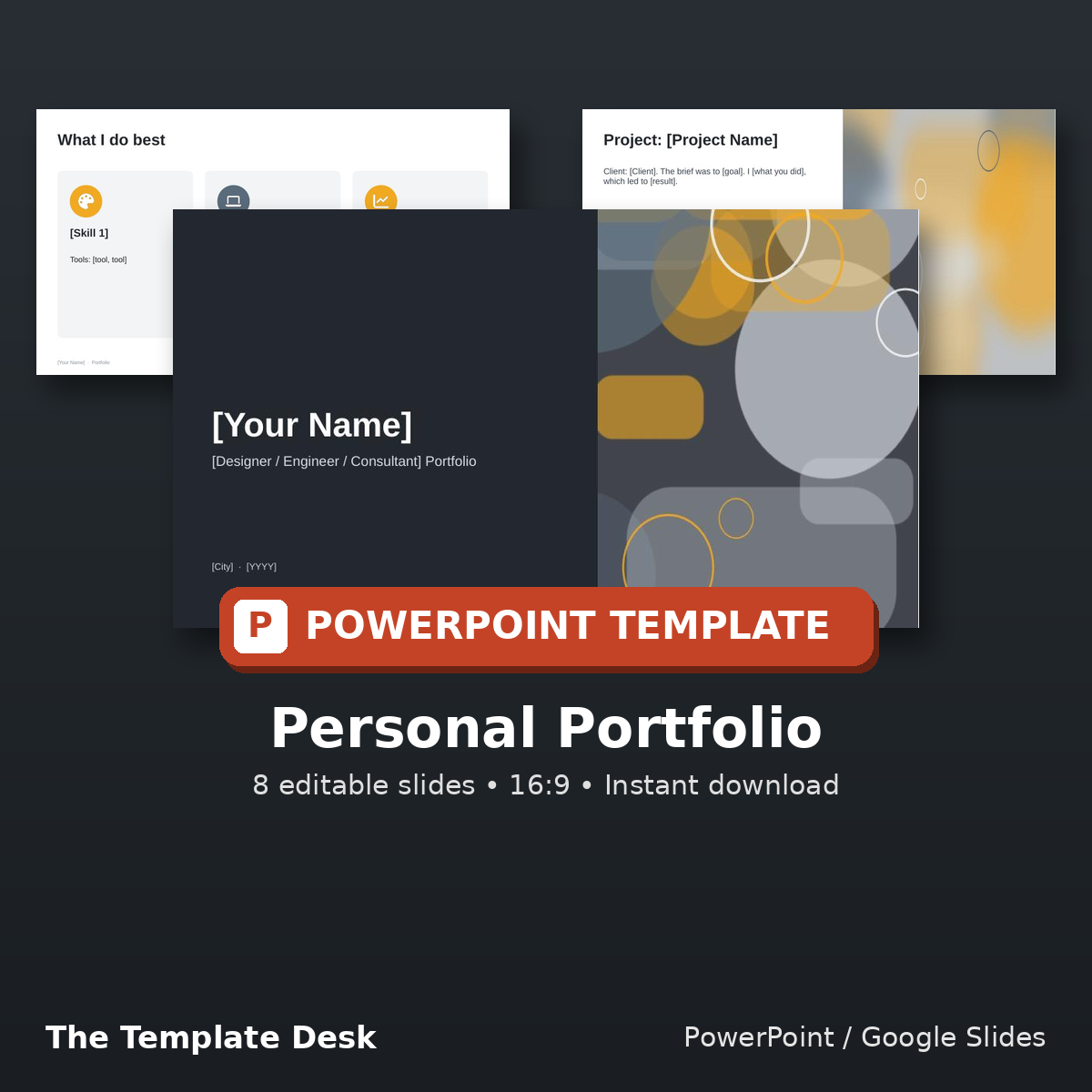 Personal Portfolio – cover