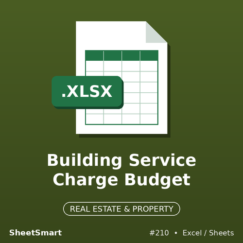 Building Service Charge Budget – Excel template