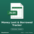 Money Lent & Borrowed Tracker – Excel template