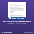 Non-Disclosure Agreement (NDA) – cover