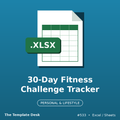 30-Day Fitness Challenge Tracker – Excel template