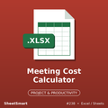 Meeting Cost Calculator – Excel template