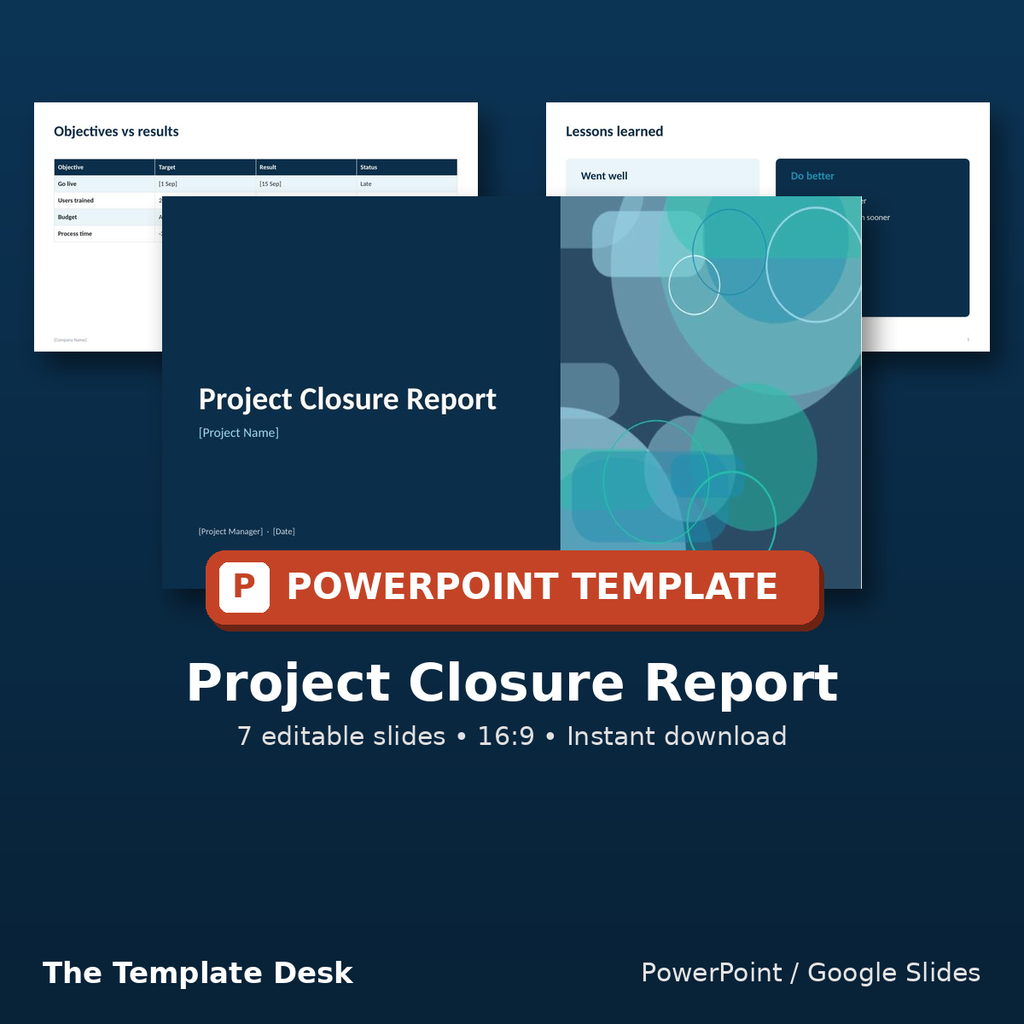 Project Closure Report – cover