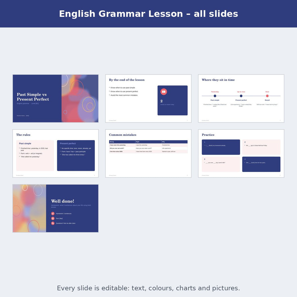 English Grammar Lesson – preview