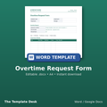 Overtime Request Form – cover