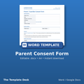 Parent Consent Form – cover
