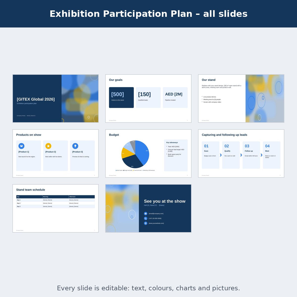 Exhibition Participation Plan – preview