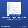 Combination Hybrid Resume – cover