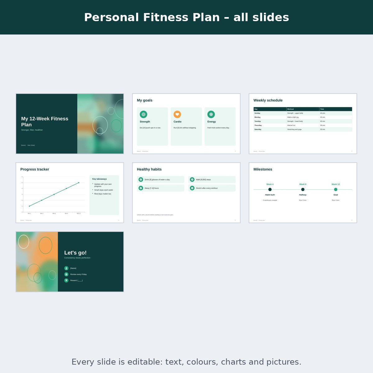 Personal Fitness Plan – preview