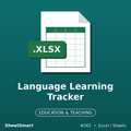 Language Learning Tracker – Excel template