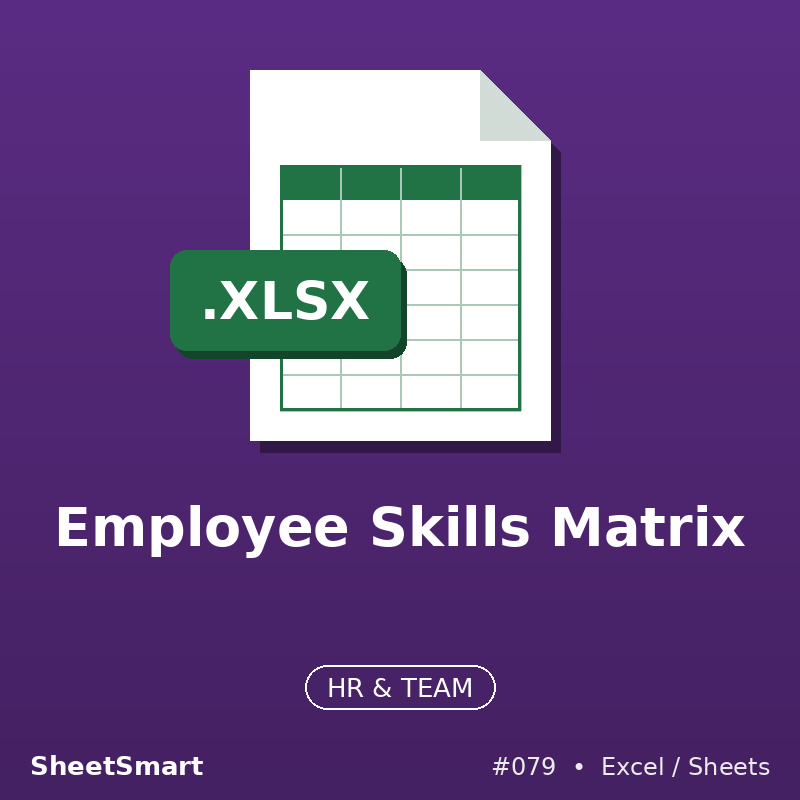 Employee Skills Matrix – Excel template