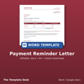 Payment Reminder Letter – cover