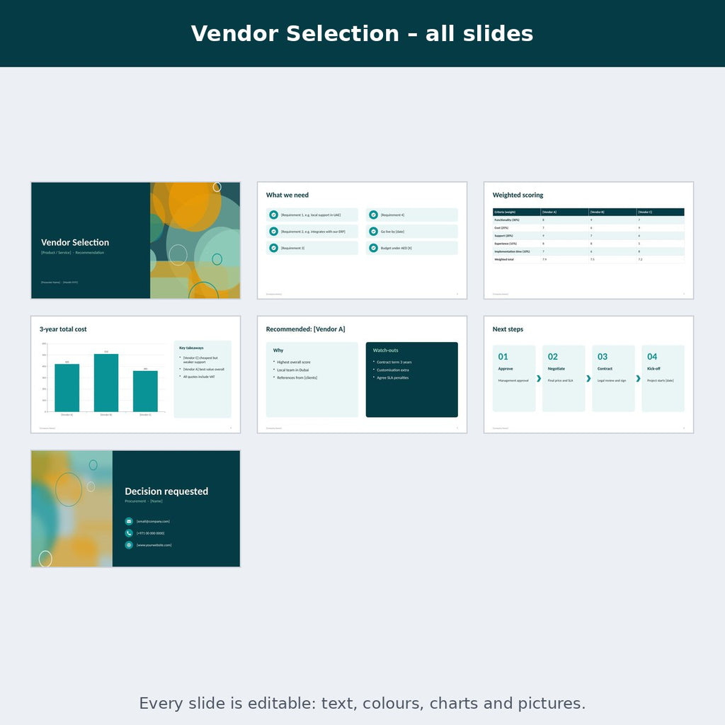 Vendor Selection – preview