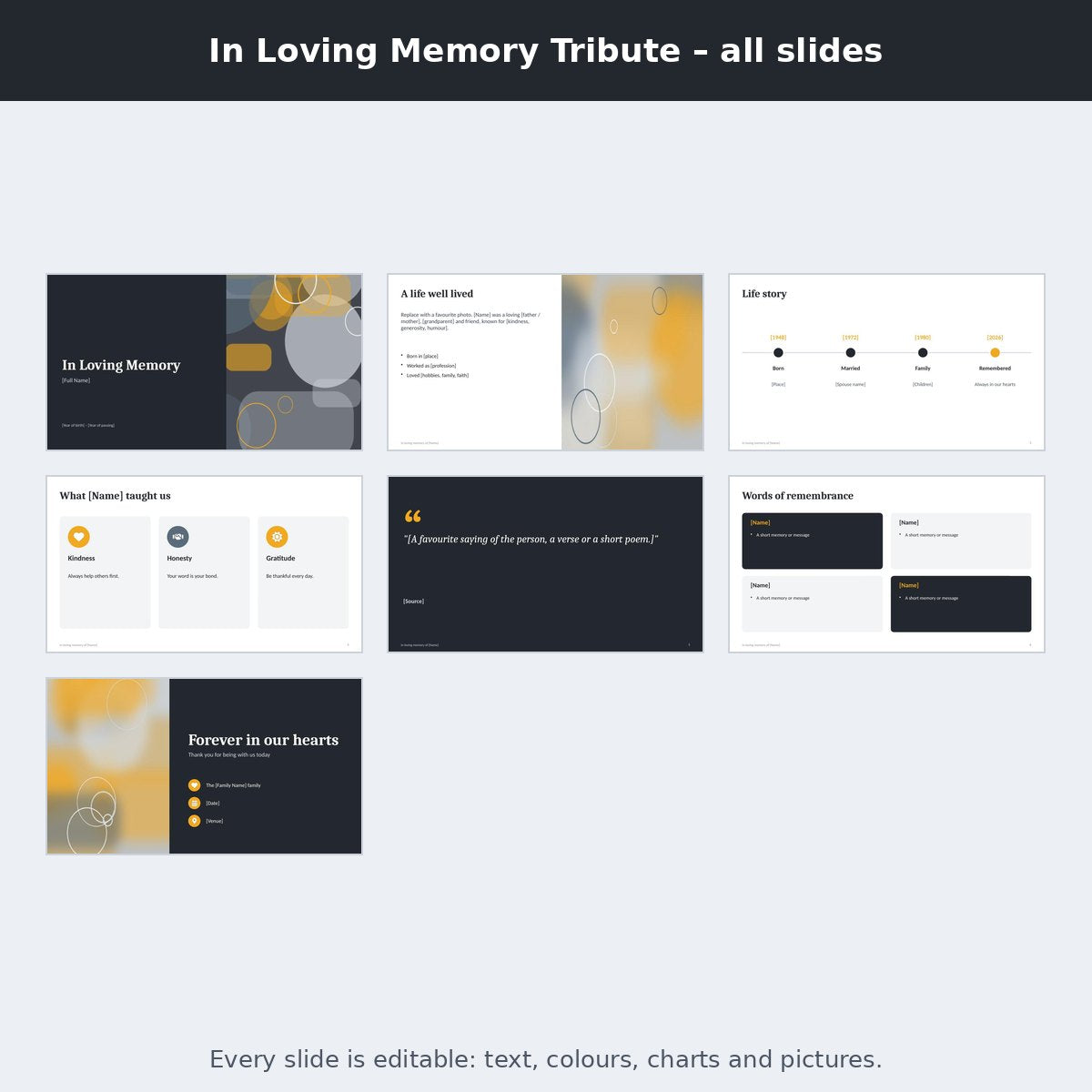 In Loving Memory Tribute – preview