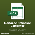 Mortgage Refinance Calculator – Excel template