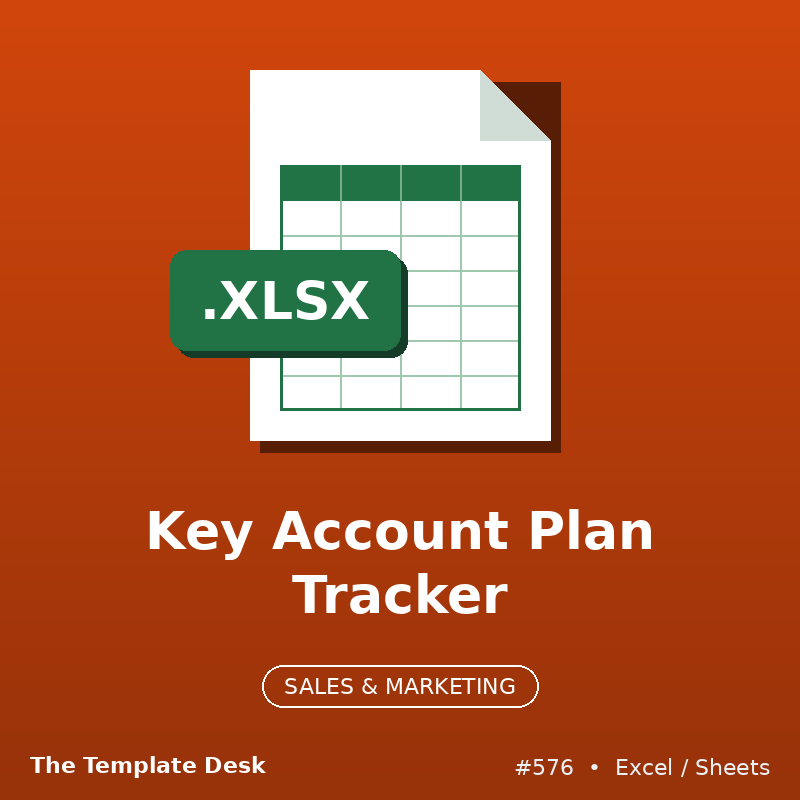 Key Account Plan Tracker – cover