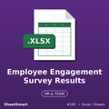 Employee Engagement Survey Results – Excel template