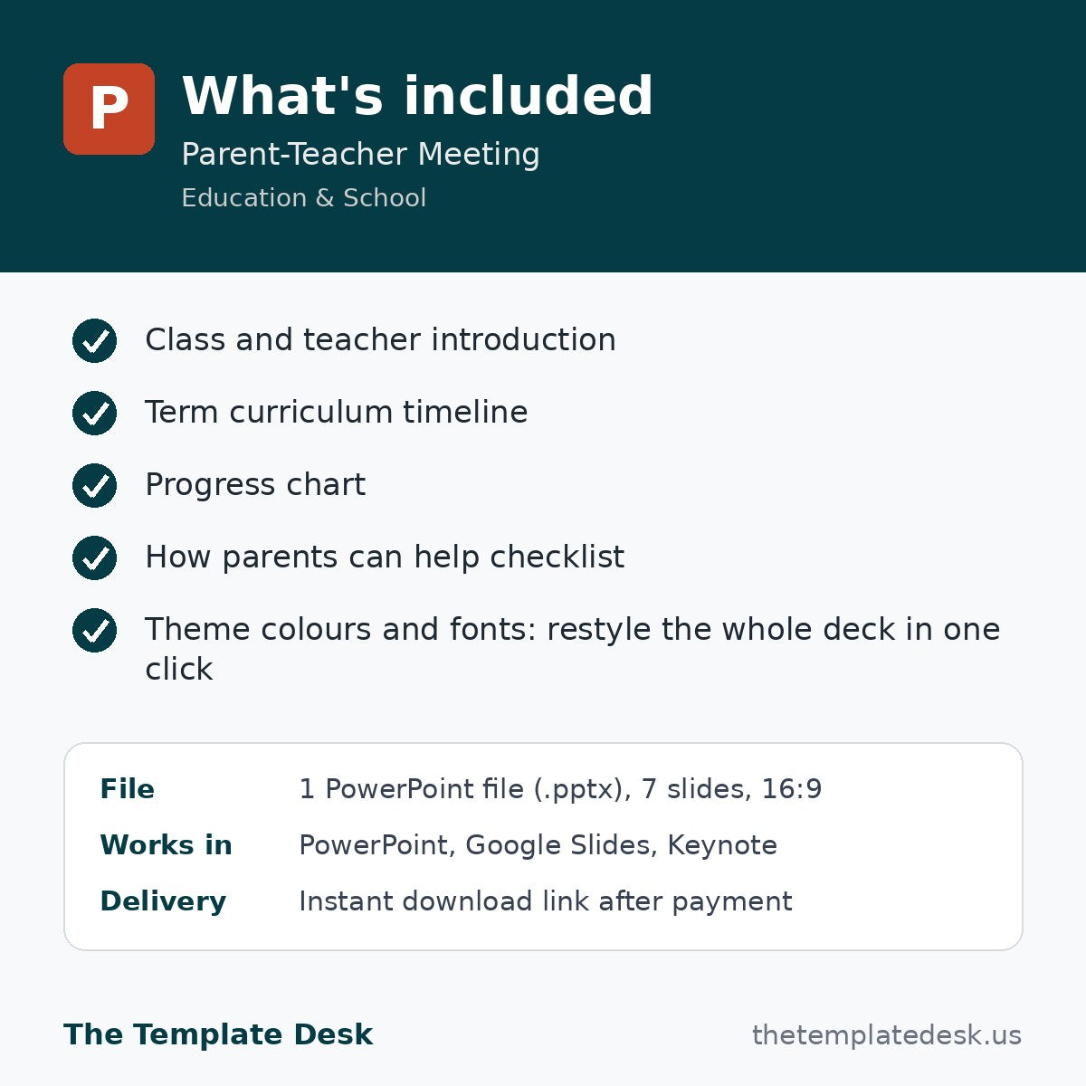 Parent-Teacher Meeting – what's included