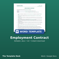 Employment Contract – cover