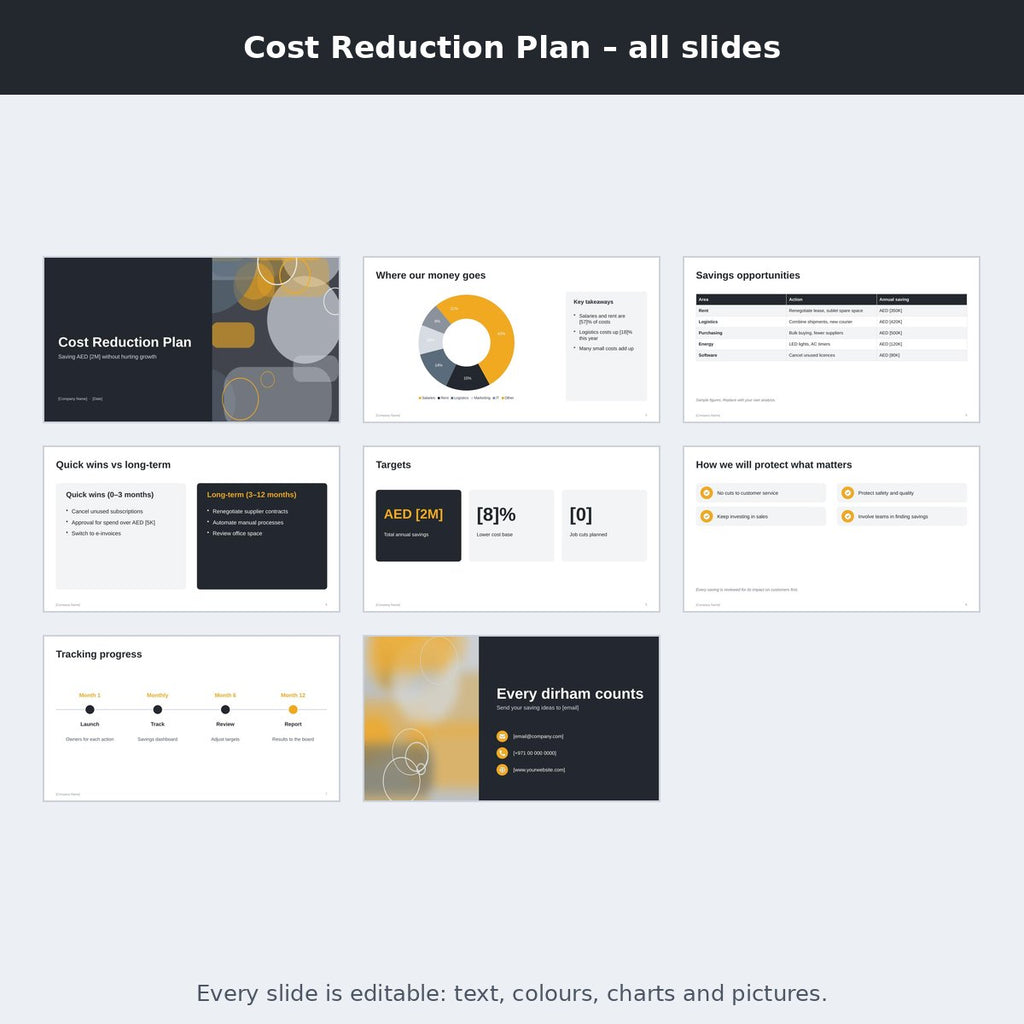 Cost Reduction Plan – preview