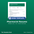 Pharmacist Resume – cover