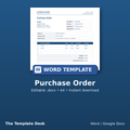 Purchase Order – cover