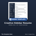 Creative Sidebar Resume – cover