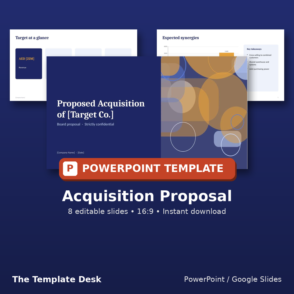 Acquisition Proposal – cover