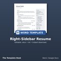 Right-Sidebar Resume – cover
