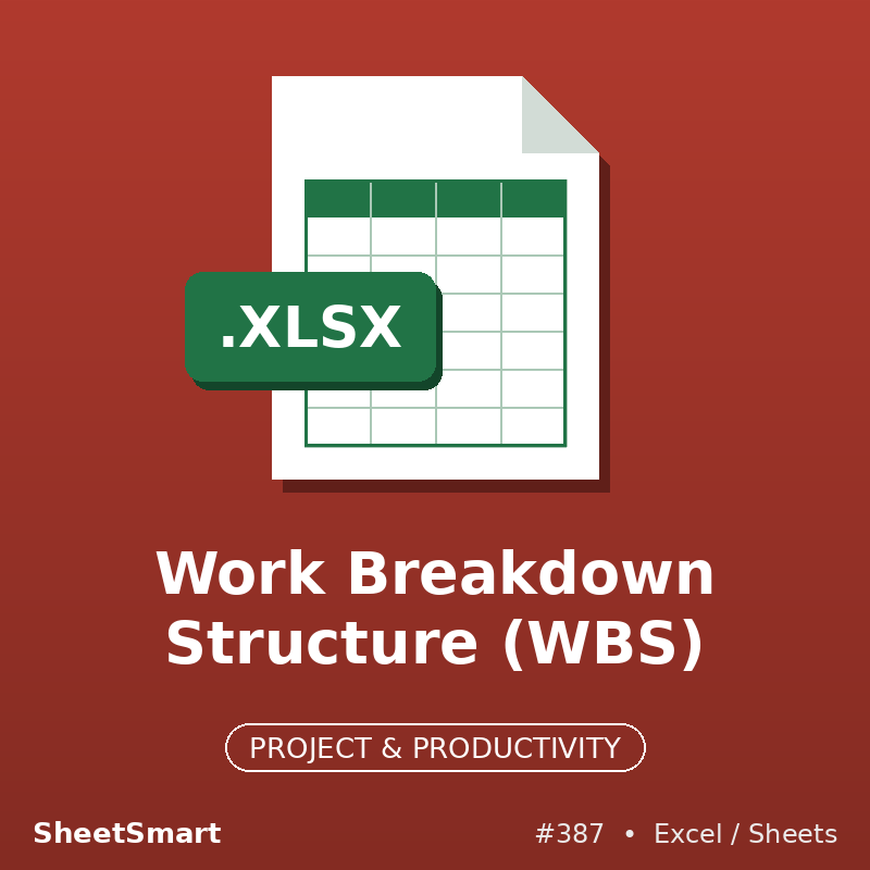 Work Breakdown Structure (WBS) – Excel template