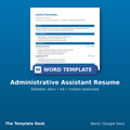 Administrative Assistant Resume – cover